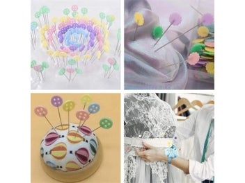 Listing 6 of 10 for 50Pcs/Box Sewing Pins For DIY Sewing Garment Accessories