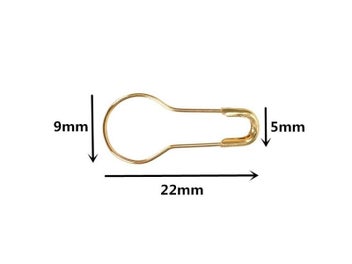 Listing 4 of 9 for 100pcs 22mm Colorful Knitting Crochet Marker Safety Pins DIY Sewing Tools