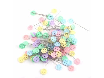 Listing 3 of 10 for 100Pcs/lot Flower Button Bowknot Sewing Pins For Quilting