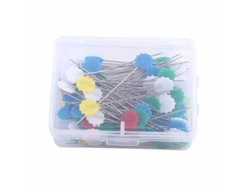 Listing 5 of 10 for 100Pcs/lot Flower Button Bowknot Sewing Pins For Quilting
