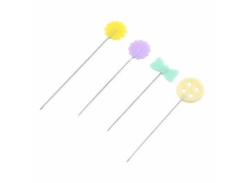 Listing 6 of 10 for 100Pcs/lot Flower Button Bowknot Sewing Pins For Quilting