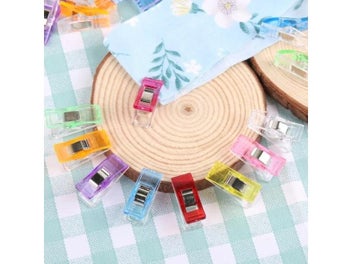 Listing 6 of 10 for 20 Pcs Colorful Sewing Clips DIY Plastic Clips For Clothes Sewing