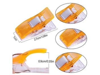 Listing 8 of 10 for 20 Pcs Colorful Sewing Clips DIY Plastic Clips For Clothes Sewing