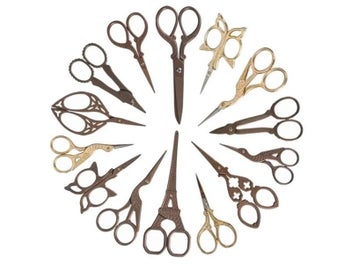 Listing 3 of 10 for Scissor Handicraft Embroidery Fabric Cross Stitch Vintage Sewing Tool