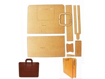Listing 1 of 6 for Suitcase Kraft Paper Template DIY Leather Sewing Pattern Template For Work