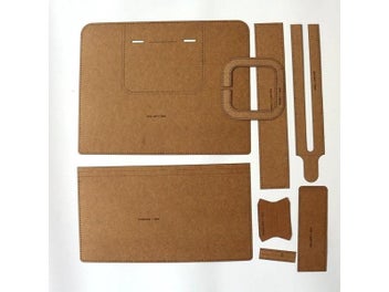 Listing 3 of 6 for Suitcase Kraft Paper Template DIY Leather Sewing Pattern Template For Work