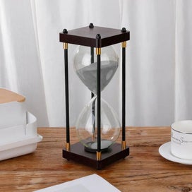 Listing 9 of 16 for 30/60 Minutes Premium Large Hourglass Metal Sand Timer Sandglass Clock,Ti CHK12N