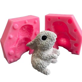 Listing 3 of 8 for 3D Rabbit Modeling Silicone Mold Diy Aromatherapy Fondant Cake Decoration CHK12N