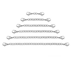 Listing 9 of 12 for 10pcs/lot Stainless Steel Necklace Bracelet Extender Chain Set for DIY J CHK12N