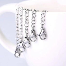 Listing 10 of 12 for 10pcs/lot Stainless Steel Necklace Bracelet Extender Chain Set for DIY J CHK12N