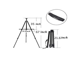 Listing 6 of 6 for Bview Art 1pc 66" Black Aluminum Display Easel with Portable Bag,Large Ad CHK12N