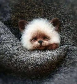 Listing 10 of 18 for Non finished Relaxed DIY KIT Handmade Pocket Animal Pet Doll Toy Wool Nee CHK12N