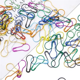 Listing 6 of 19 for 100pcs Mix Safety Pins Metal Gourd Pins Crochet Locking Knitting Cross St CHK12N