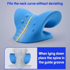 Listing 7 of 10 for Neck Shoulder Stretcher Neck Pain Relaxer Cervical Traction Device Pillow CHK12N
