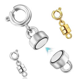 Listing 2 of 14 for 1/2/4pcs Magnetic Necklace Clasps Closures Converters Jewelry Clasps for CHK12N