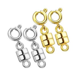 Listing 6 of 14 for 1/2/4pcs Magnetic Necklace Clasps Closures Converters Jewelry Clasps for CHK12N