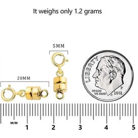 Listing 14 of 14 for 1/2/4pcs Magnetic Necklace Clasps Closures Converters Jewelry Clasps for CHK12N