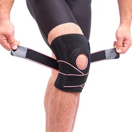 Listing 7 of 11 for AOLIKES Knee Support Coolfit Quick dry Silica gel 4 Spring Stabilizer Spo CHK12N