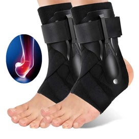 Listing 2 of 9 for 2PCS Adjustable Sports Ankle Compression Support Ankle Sprained Brace Jo CHK12N