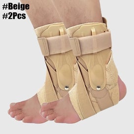 Listing 4 of 9 for 2PCS Adjustable Sports Ankle Compression Support Ankle Sprained Brace Jo CHK12N