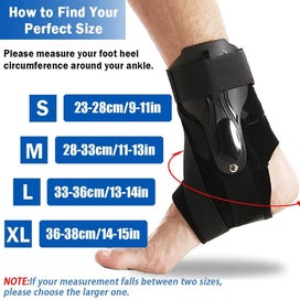 Listing 6 of 9 for 2PCS Adjustable Sports Ankle Compression Support Ankle Sprained Brace Jo CHK12N