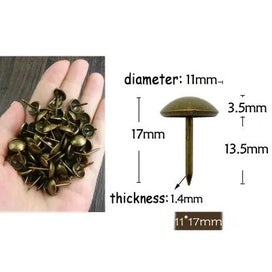 Listing 6 of 11 for 50pcs Box Sofa Decorative Furniture Tacks Stud Pushpin Doornail Hardware CHK12N