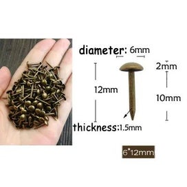 Listing 9 of 11 for 50pcs Box Sofa Decorative Furniture Tacks Stud Pushpin Doornail Hardware CHK12N