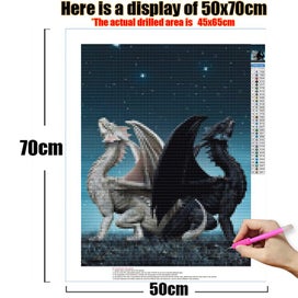 Listing 15 of 19 for Mythical Animal Pictures 5D Diamond Painting Kits Diamond Mosaic Dragon H CHK12N