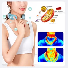 Listing 5 of 7 for EMS Neck Massager Electric Acupoints Lymphvity Massage Device Intelligent CHK12N