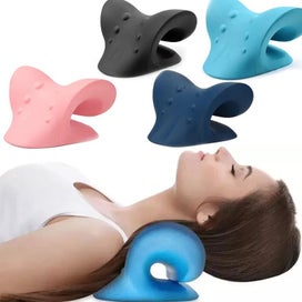 Listing 2 of 10 for Neck Shoulder Stretcher Neck Pain Relaxer Cervical Traction Device Pillow CHK12N