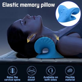 Listing 8 of 10 for Neck Shoulder Stretcher Neck Pain Relaxer Cervical Traction Device Pillow CHK12N