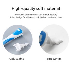 Listing 8 of 9 for Ear Cleaner With Soft Silicone Ear Wax Remover Tool 16 Replacement Tips S CHK12N