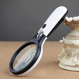 Listing 2 of 9 for 1PC Illuminated Magnifier 45X Handheld Reading Magnifying Glass With 3 LE CHK12N