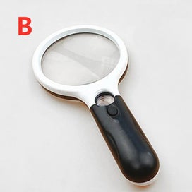 Listing 4 of 9 for 1PC Illuminated Magnifier 45X Handheld Reading Magnifying Glass With 3 LE CHK12N