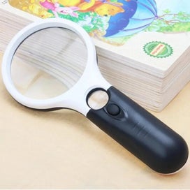 Listing 7 of 9 for 1PC Illuminated Magnifier 45X Handheld Reading Magnifying Glass With 3 LE CHK12N