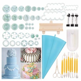 Listing 10 of 13 for Sugarcraft Cake Decorating Tools Fondant Plunger Cutters Cake Tools Cooki CHK12N