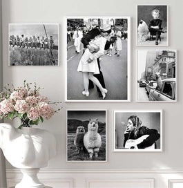 Listing 2 of 13 for Retro Photo Home Decoration City Landscape Figure Street Alpaca Skyscrape CHK12N