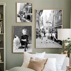 Listing 6 of 13 for Retro Photo Home Decoration City Landscape Figure Street Alpaca Skyscrape CHK12N