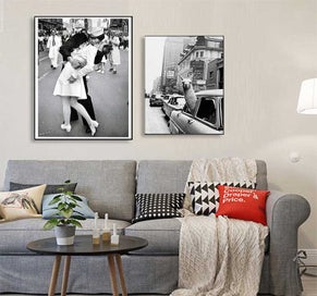 Listing 10 of 13 for Retro Photo Home Decoration City Landscape Figure Street Alpaca Skyscrape CHK12N