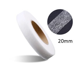 Listing 11 of 12 for 70yards White/Black Double Faced Adhesive Fabric Tape Patchwork Interlini CHK12N