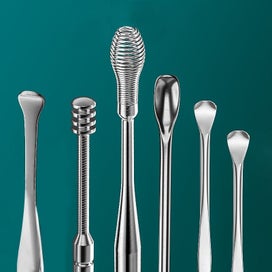 Listing 4 of 9 for 6Pcs/Set Stainless Steel Ear cleaner Wax Removal Tool Ear Pick Digging Artifact