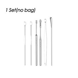 Listing 5 of 9 for 6Pcs/Set Stainless Steel Ear cleaner Wax Removal Tool Ear Pick Digging Artifact