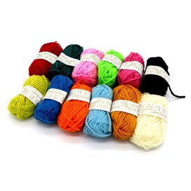 Listing 1 of 4 for 12pcs/set Hot Sale Multi Color Cotton Silk Knitting Yarn Soft Warm Baby Y CHK12N