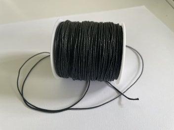 Listing 3 of 4 for 90 metre roll BLACK WAXED COTTON CORD 1mm