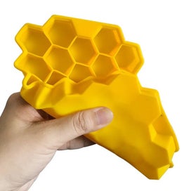 Listing 12 of 19 for Thickened Honeycomb Ice Cube Tray Reusable Silicone Ice Cube Mold BPA Fre CHK12N
