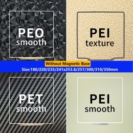 Listing 2 of 10 for Upgraded Heatbed PEI Spring Steel Sheet Smooth & Texture PEI Plate 220/23 CHK12N