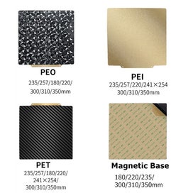 Listing 6 of 10 for Upgraded Heatbed PEI Spring Steel Sheet Smooth & Texture PEI Plate 220/23 CHK12N