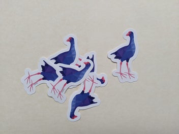 Listing 2 of 7 for New Zealand stickers set, Kiwi sticker set, New Zealand bird stickers, Set of 6