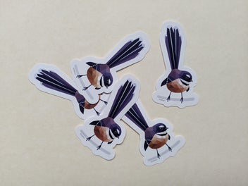 Listing 5 of 7 for New Zealand stickers set, Kiwi sticker set, New Zealand bird stickers, Set of 6
