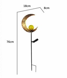 Listing 1 of 9 for Retro Sun Moon Flame Solar Lamp IP65 Waterproof Solar Lights Outdoor Gard CHK12N